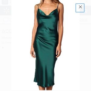 Zara satin midi dress